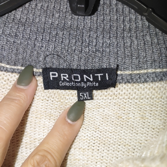 Mens knit sweater - 5XL - Picture 3 of 5